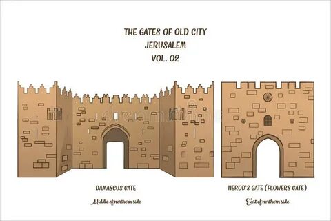 Damascus Gate sign in English, Hebrew and Arabic in Old City, Jerusalem, Is...