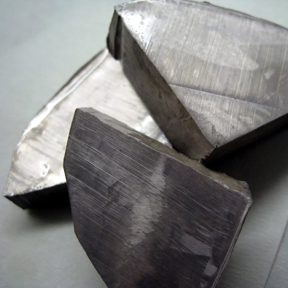 Литий мягкий легкий металл серебристо