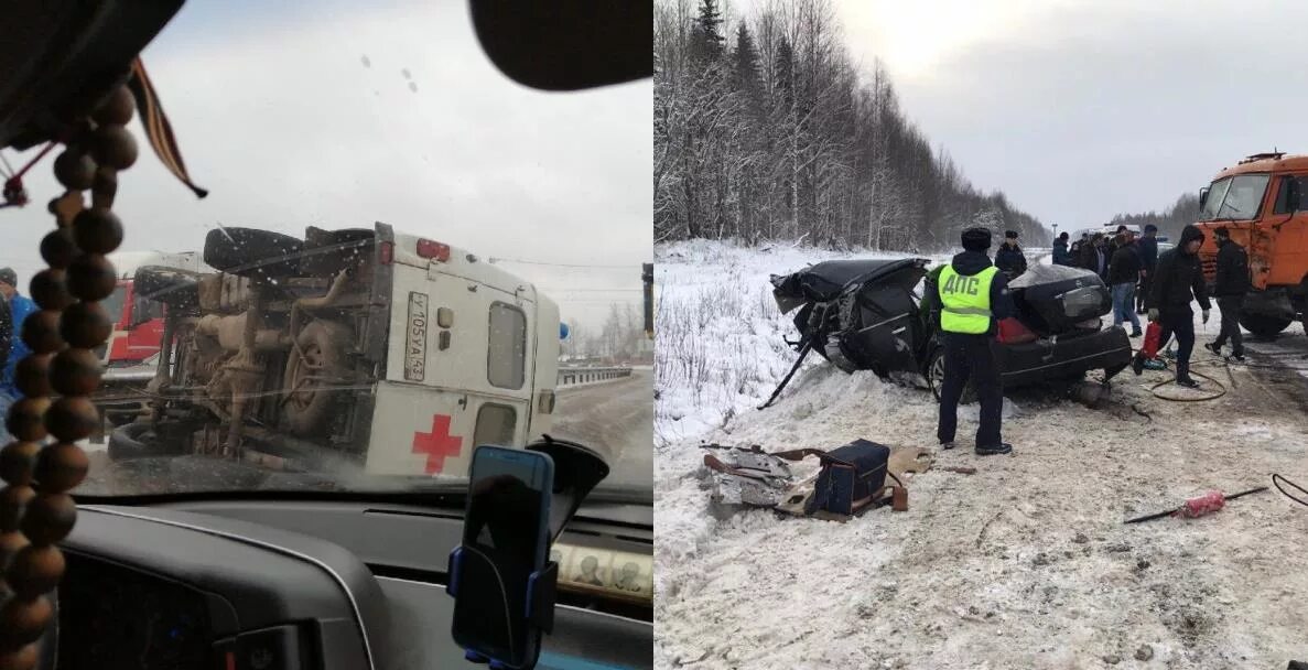 3 ноябрь 2019. Авария Мураши 2 ноября 2019 г.. Авария скорой в Кировской области.