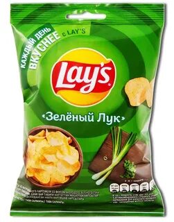 Чипсы lays зеленый лук