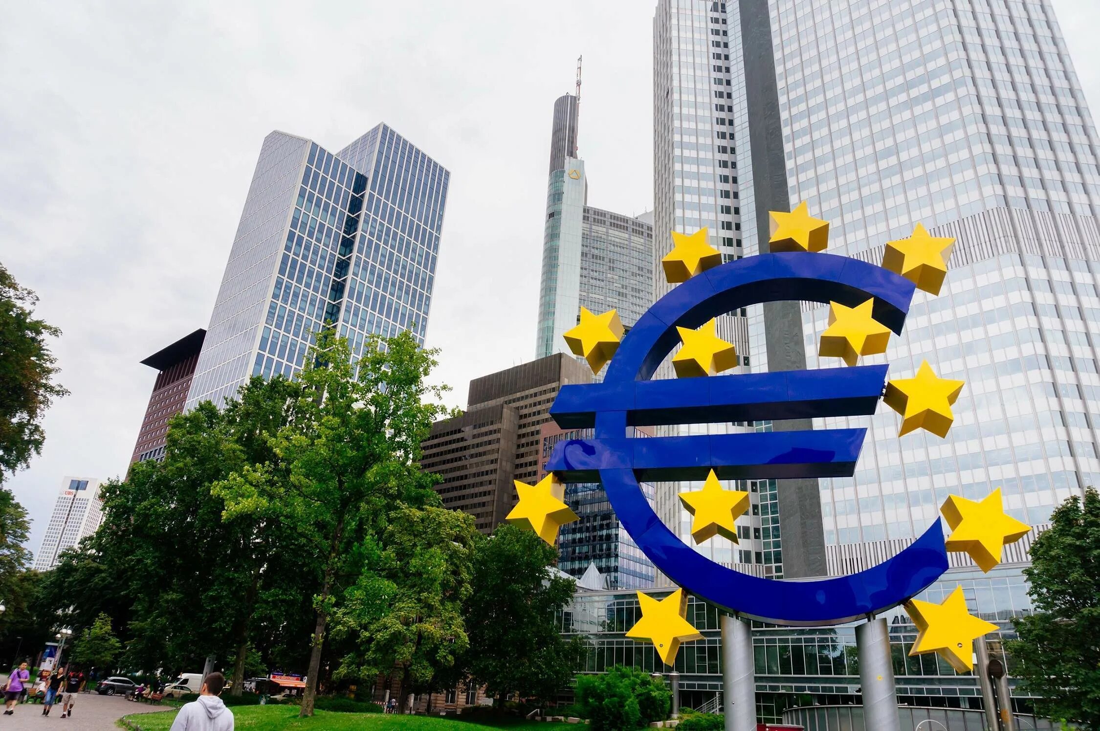 Европейский банк. ЕЦБ. Европейский Центробанк. Европейский Центральный банк во Франкфурте. European central bank