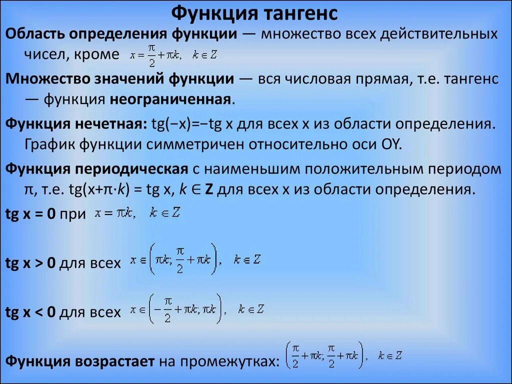 Свойства функции тангенса. Область определения функции тангенса. Область определения функции косинуса. Область определения тангенсоиды. Область определения функции тангенс х.