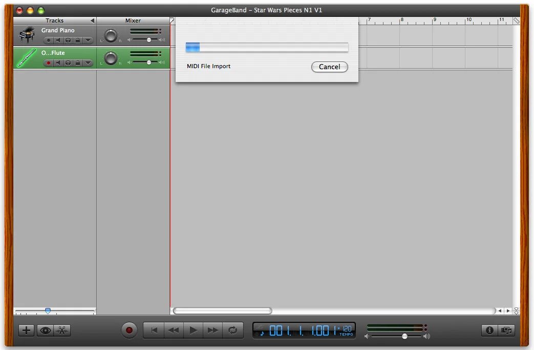 Midi data. Миди garageband. midi файл настроить расширение. import midi data dialog. как закачать музыку в garageband.