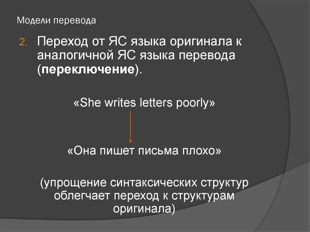 Model translate