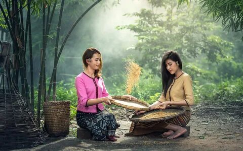 Asian village girls HD Wallpapers.