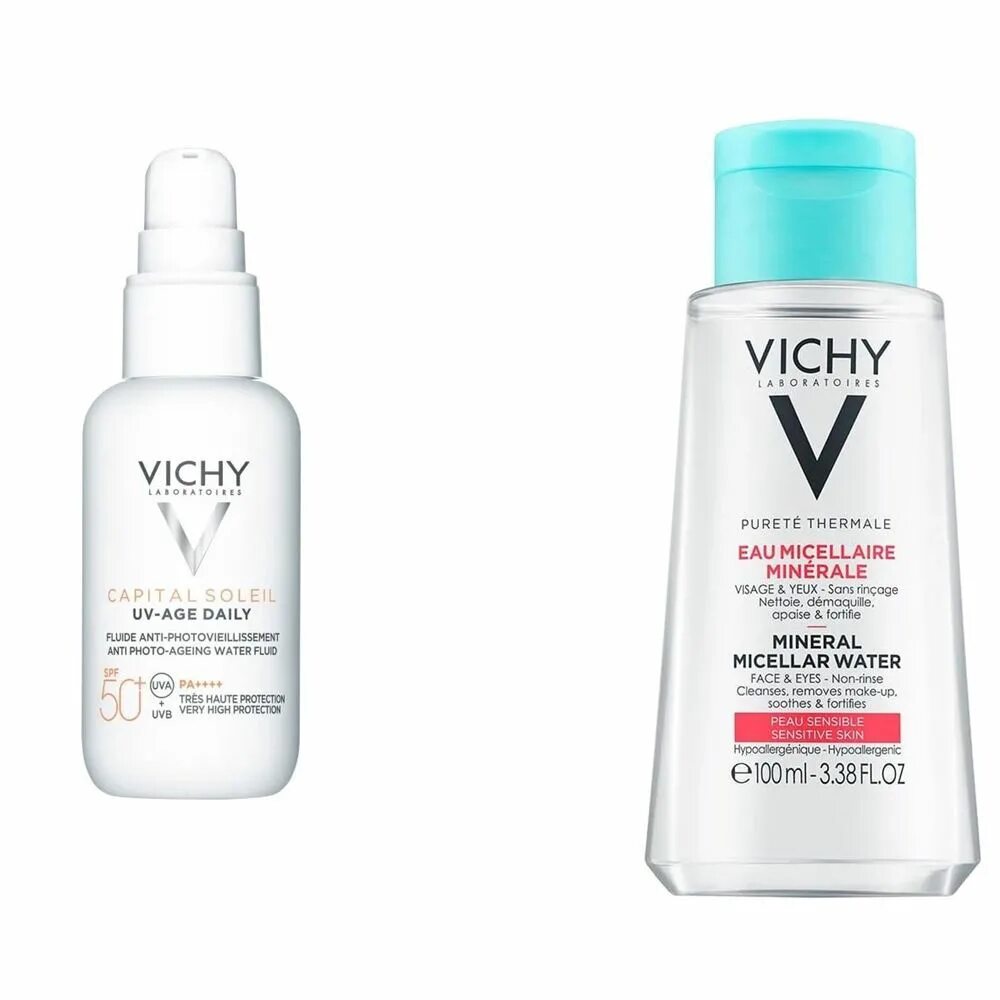 Uv clear vichy. Виши капитал Солейл 50 флюид. Vichy Capital Soleil SPF 50 UV-age Daily. Vichy невесомый флюид UV age Daily. Виши капитал солей флюид UV-Clear 50.