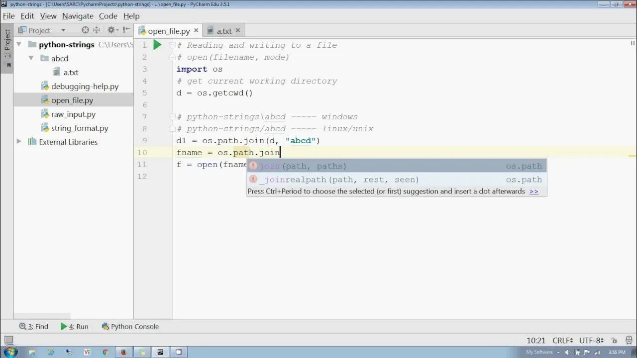 Чтение данных из файла python