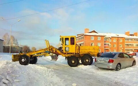 Уборка грейдером