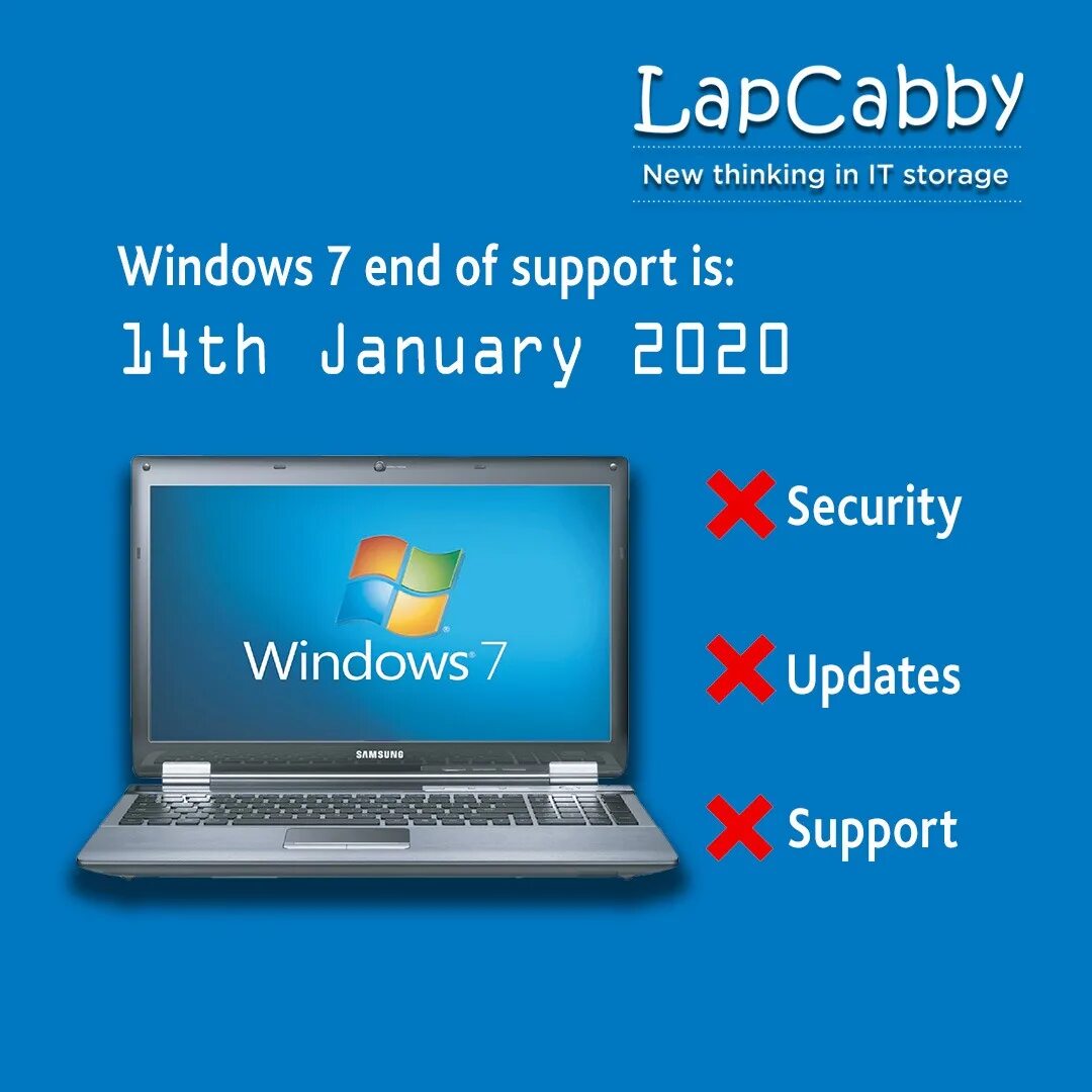 Windows 7 end of support 2020. Xyz Tech. Support 2020