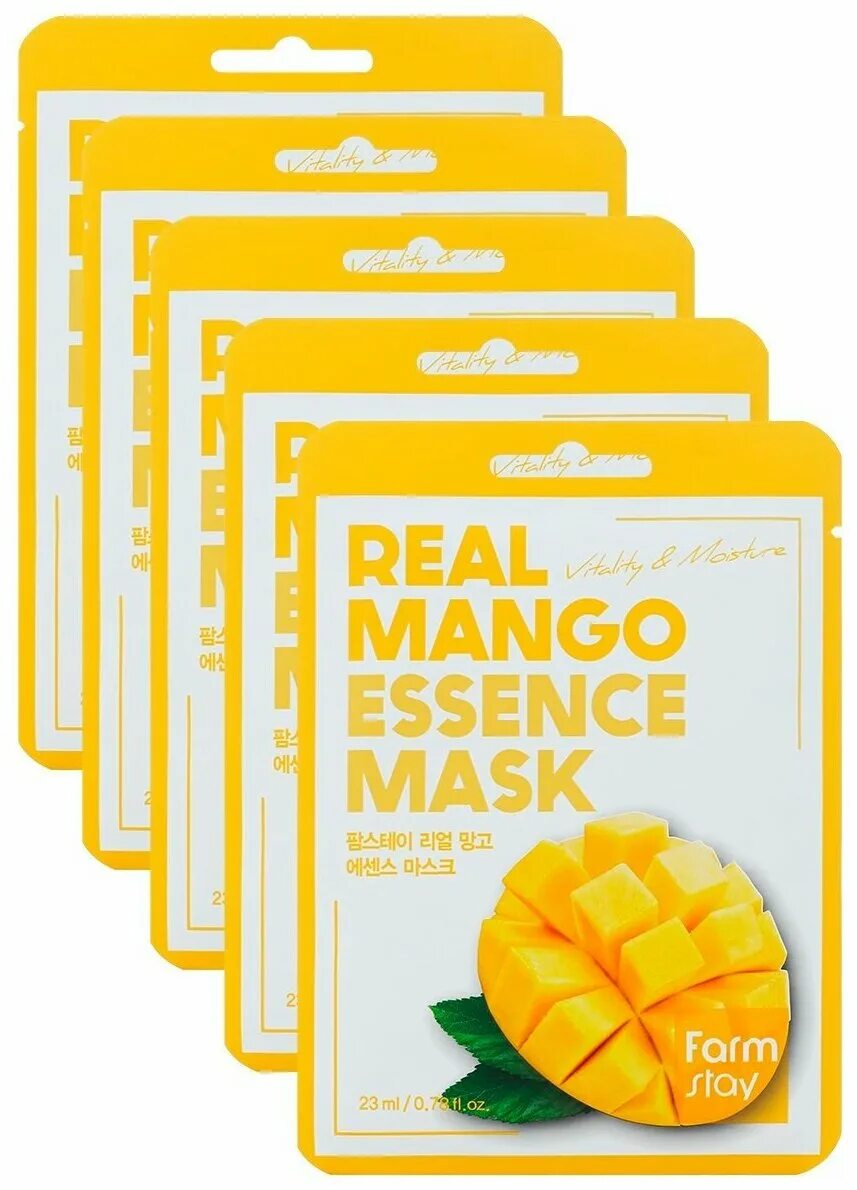 Тканевая маска для лица Farmstay, с экстрактом манго, 23 мл. Тканевая маска Farmstay с экстрактом манго 23мл. Тканевая маска "манго" Farmstay real Essence Mask Mango, шт. Тканевая маска для лица с экстрактом манго real Mango Essence Mask 23мл. Really essential