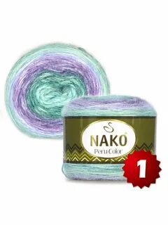 Пряжа Nako Peru Color 32415 - 1 шт, альпака Nako. 
