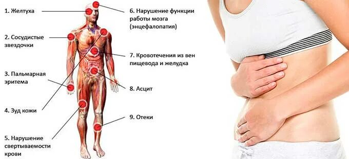 болит выше печени