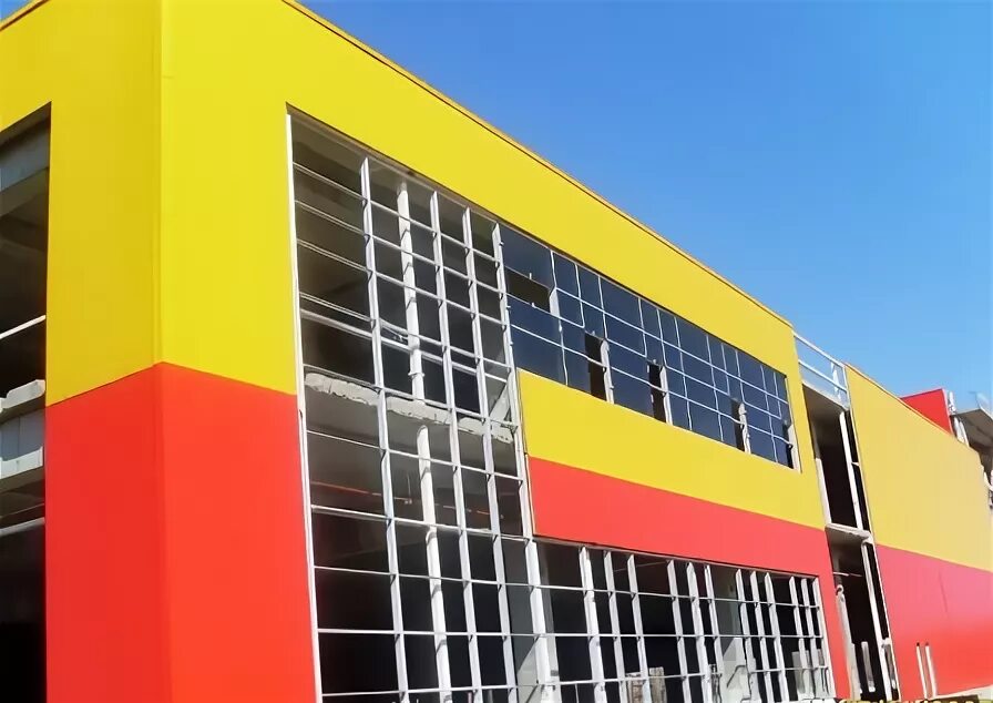 Красно желтые магазины