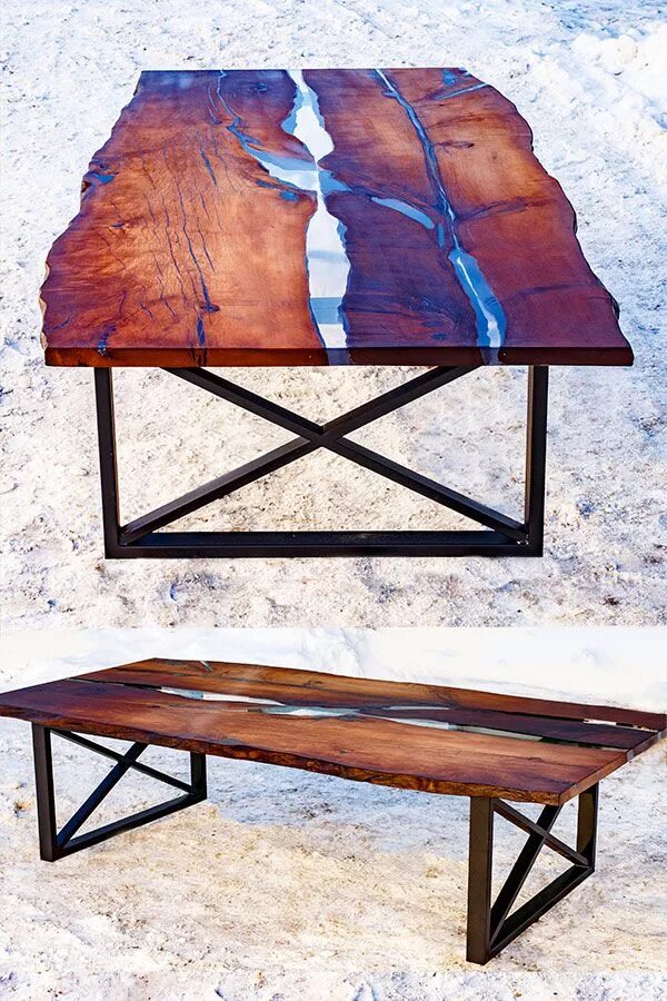 The table is made of. Tables made of epoxy resin. стол с необработанным краем столешницы. круглый стол из смолы 120 см.