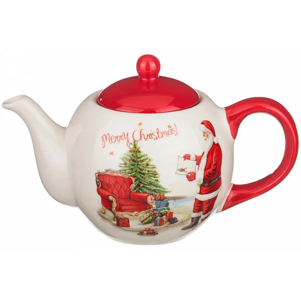 чайник заварочный керамический. чайные наборы в подарок. чайник заварочный 600 мл. чайник заварочный новогодний. можно дарить чайник на новый год.