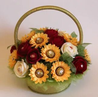 Корзина из конфет своими руками