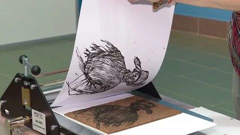 Печатный оттиск на бумаге