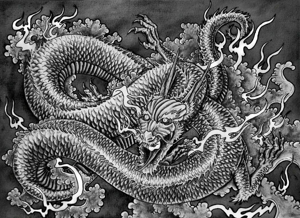 Японский дракон Рюдзин. Китайский дракон Цин лун. Рюдзин Бог. Рюдзин дракон тату. Asia dragon