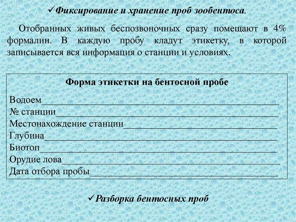 Образец контрольной пробы