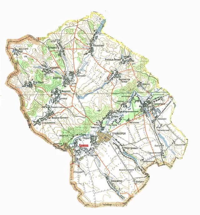 Грайворонский район Белгородской области на карте. Белгород Грайворонский район на карте. Карта Грайворонского района Белгородской. Грайворонский район Белгородской обл на карте. Карта белгородской области грайворонский район с селами