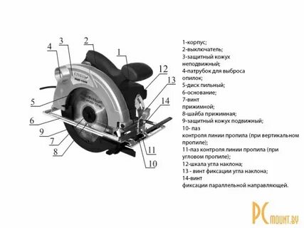 Циркулярная пила имеет диаметр 600 мм