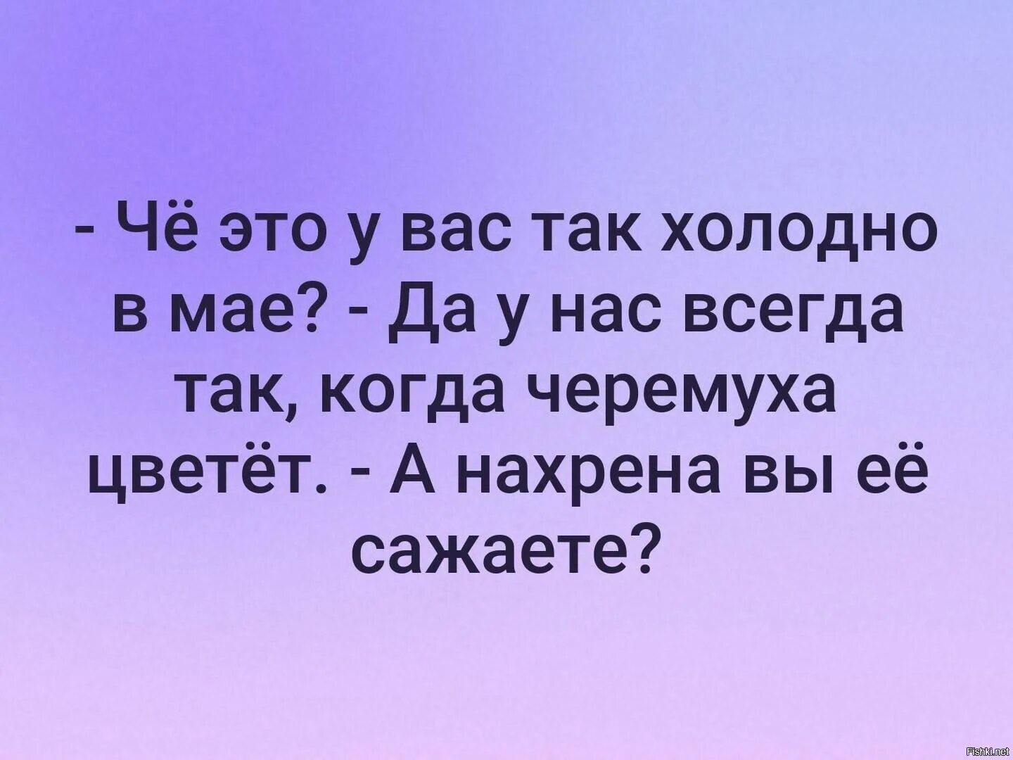 Холодно обращается. Анекдот про черемуху. шутки про черемуху. у нас всегда холодно когда черемуха цветет. че это у вас так холодно в мае да у нас всегда так.
