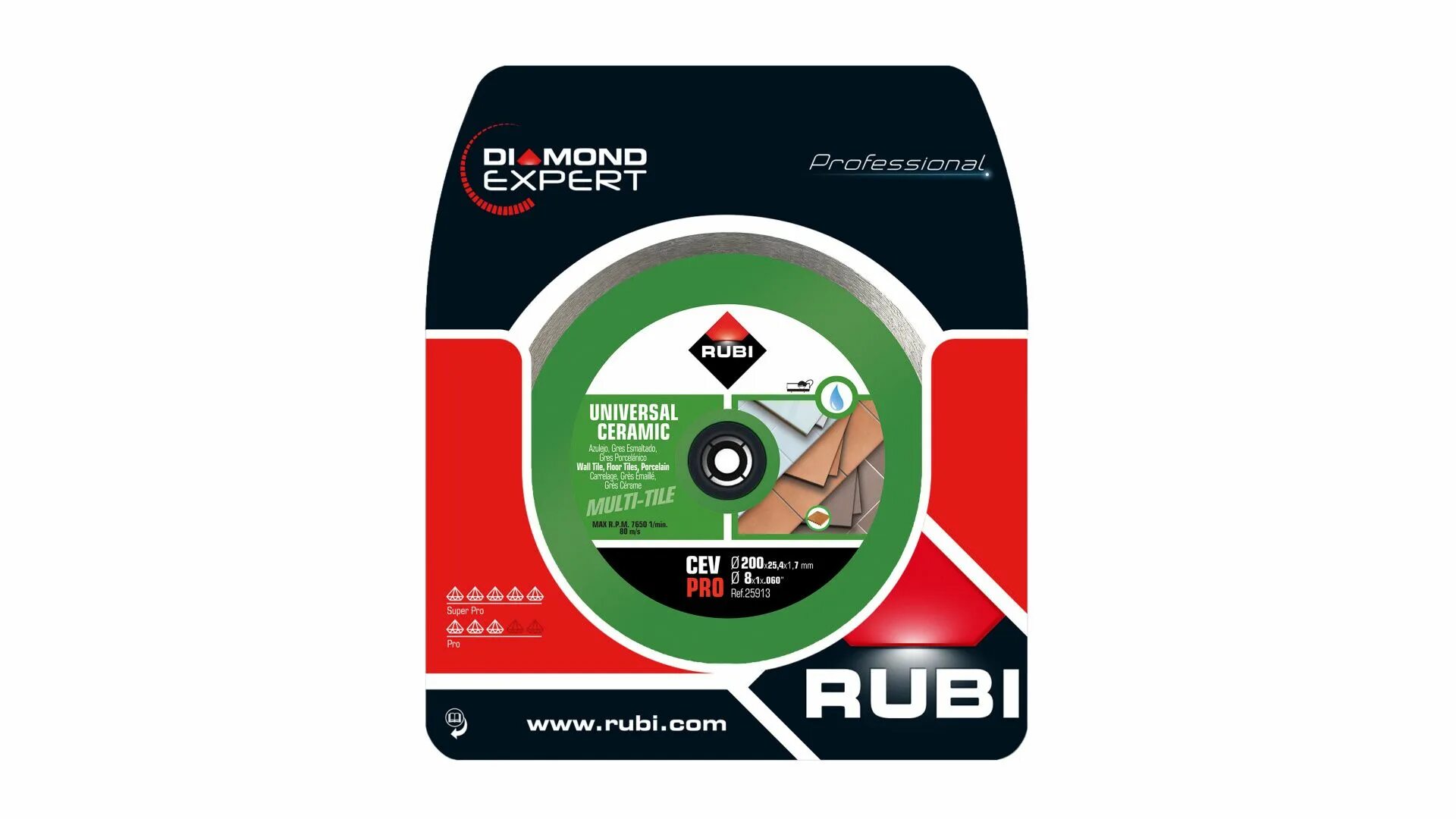 25913 08. Алмазный диск Rubi CEV 250 Pro. Диск алмазный Rubi CPC 200 Pro. Диск алмазный отрезной 180x1.7x25.4 Rubi CEV-180 Pro. Алмазный диск для керамики сплошной CEV-250 Pro.