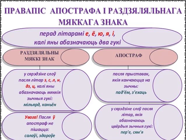 Правапіс д дз т ц. Правапіс мяккага знака і Апострафа. Правила беларускай мове. Апостраф у беларускай мове 2 клас. Правила па беларускай мове 2 клас.