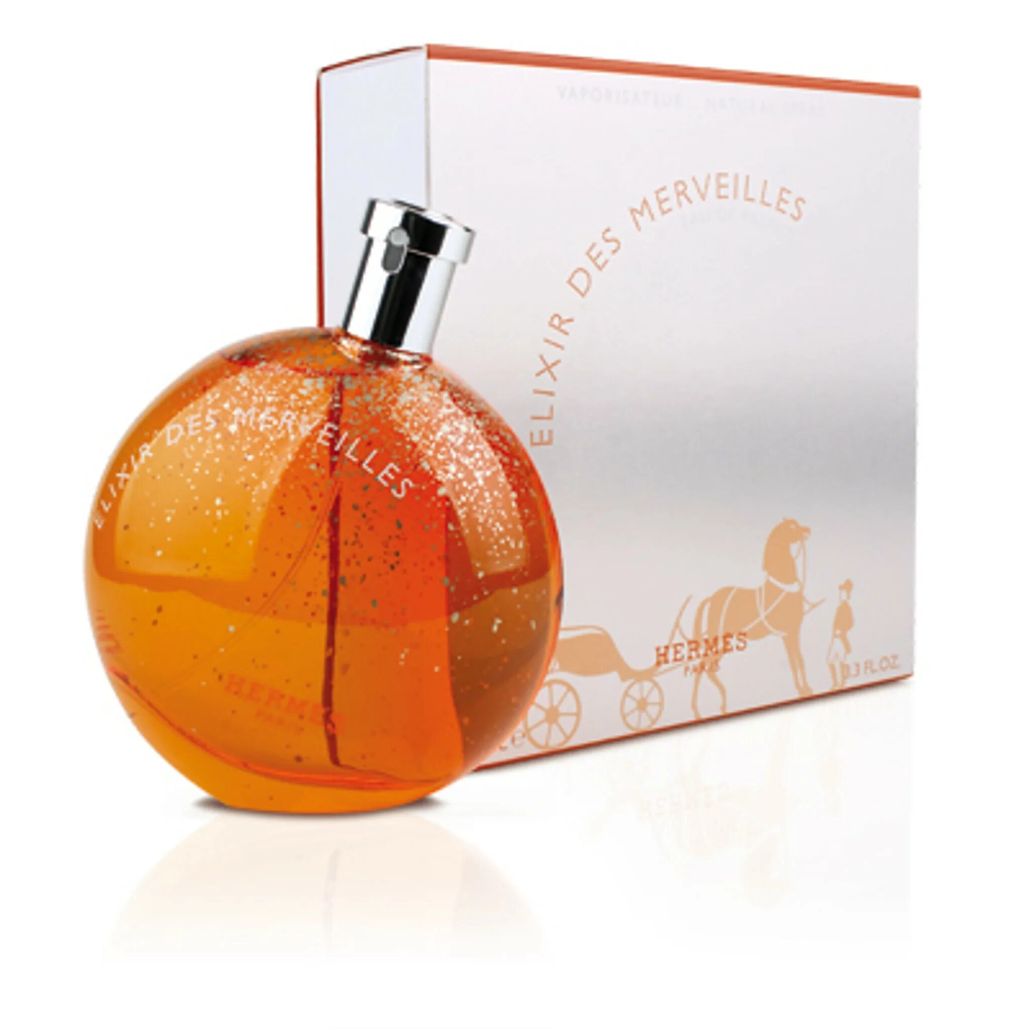 Hermes merveilles elixir. Эликсир де Мервелис. Парфюм оде Мервелис Гермес. Оранжевые духи. Духи в круглом флаконе оранжевый.