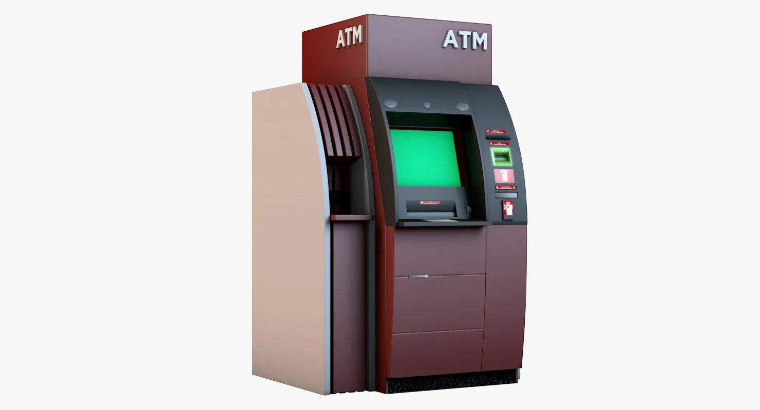 Терминал три. Mini ATM 3d. ATM 3d model. Банкомат GRG 68vl. ATM дека ATM Black fl5044.