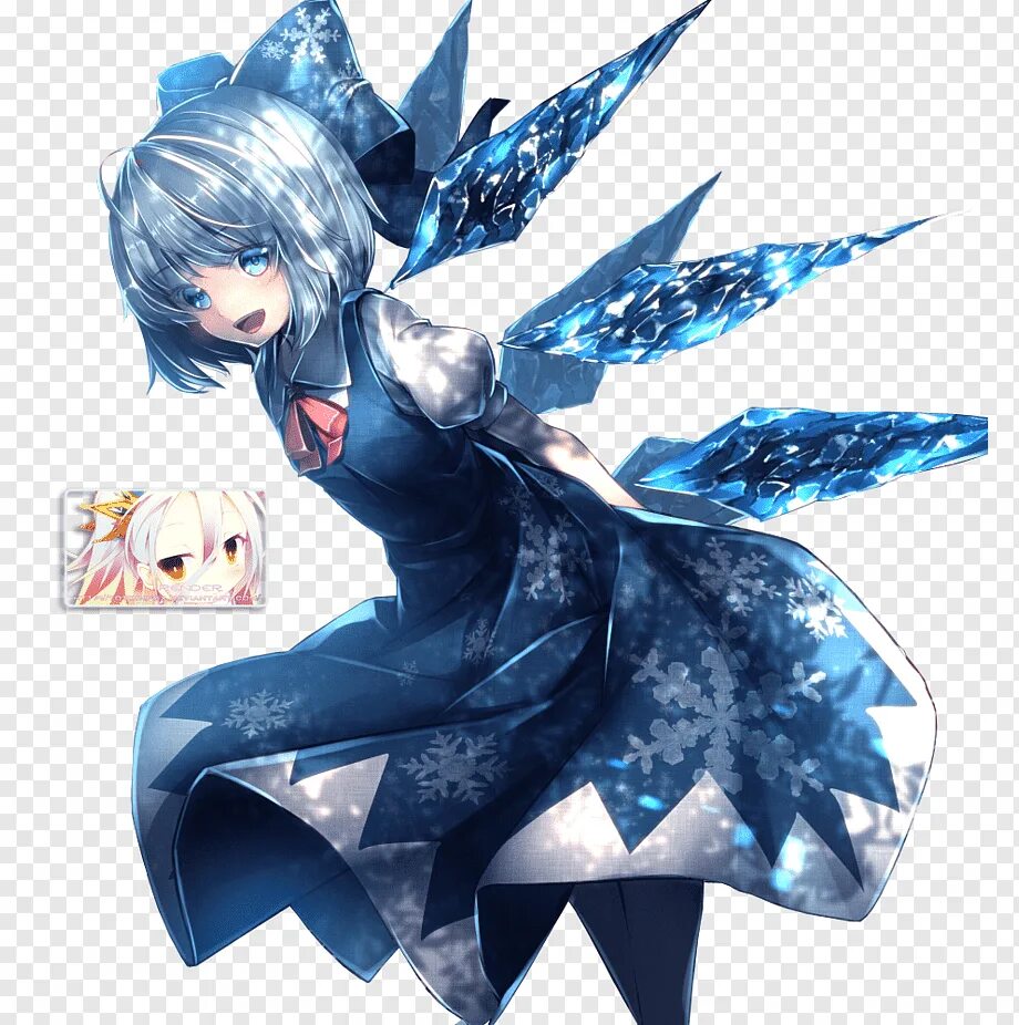 Рендер арты. Чирно тохо. cirno meh. cirno gallows. аниме рендер.