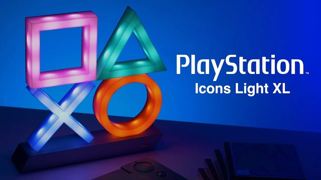 Ps xl. Лампа PLAYSTATION icons Light. Ночник Sony PLAYSTATION. Icons Light XL. Sony Neon icons PLAYSTATION.