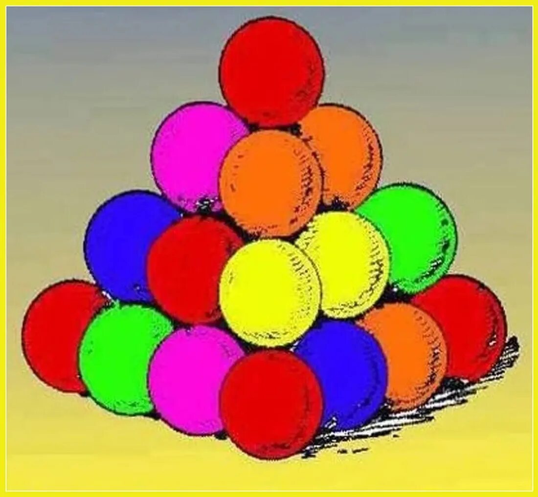How many balls. Сколько шаров в пирамиде. Сколько шариков на картинке. Пирамида из шариков сколько шариков. Головоломка пирамида из шариков количество шариков.