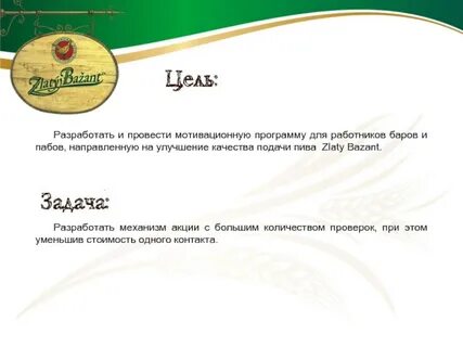 Цель программы мотивации