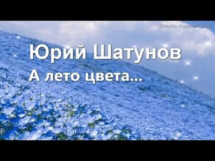 Шатунов цвет лета припев