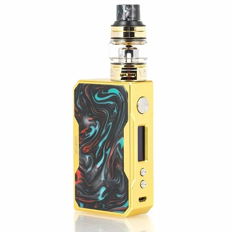 Вейп золотистый. VOOPOO Drag Gold 157w Kit. Вейп драгон 157w. Вейп Voodoo Drag. Drag Dragon вейп.