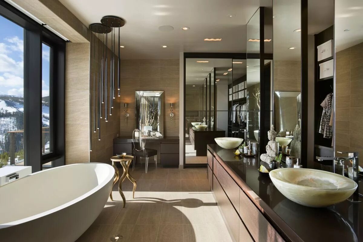 Фото современных ванн. Современные Ванные комнаты. Шикарная ванная комната. Красивая большая ванная комната. Ванная комната в современном стиле.