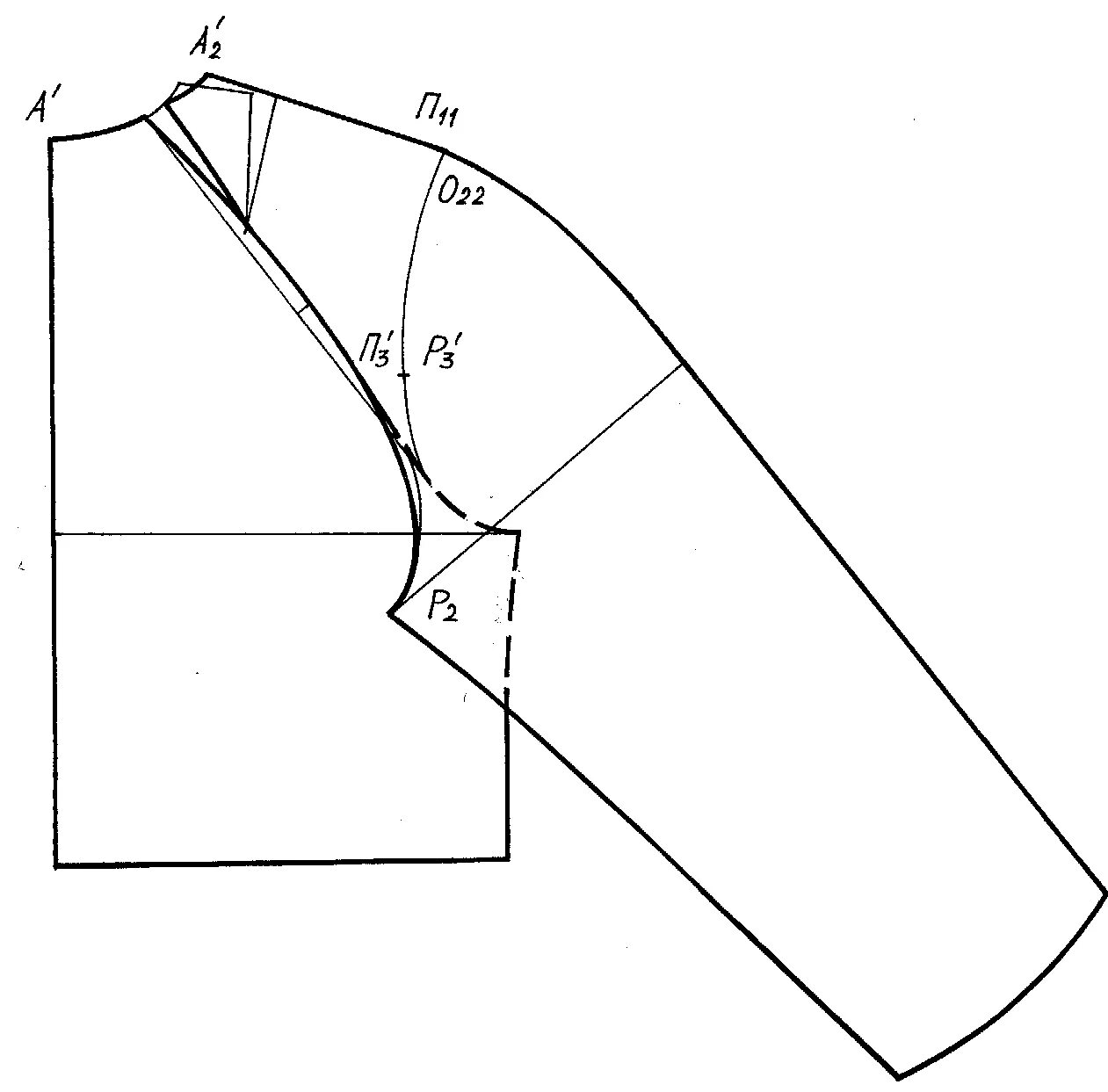 Плотный крой. Моделирование из рукава полуреглан реглан рукава реглан. Схема втачивания рукава реглан. Полуреглан рукав построение. Пальто полуреглан выкройка.