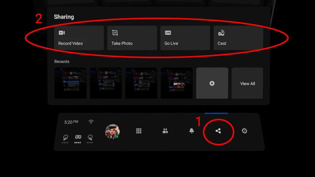 Трансляция Oculus Quest. Подключить Oculus Quest 2. Меню Oculus Quest 2. Oculus Quest 2 меню поделиться Chromecast. Трансляция oculus quest 2