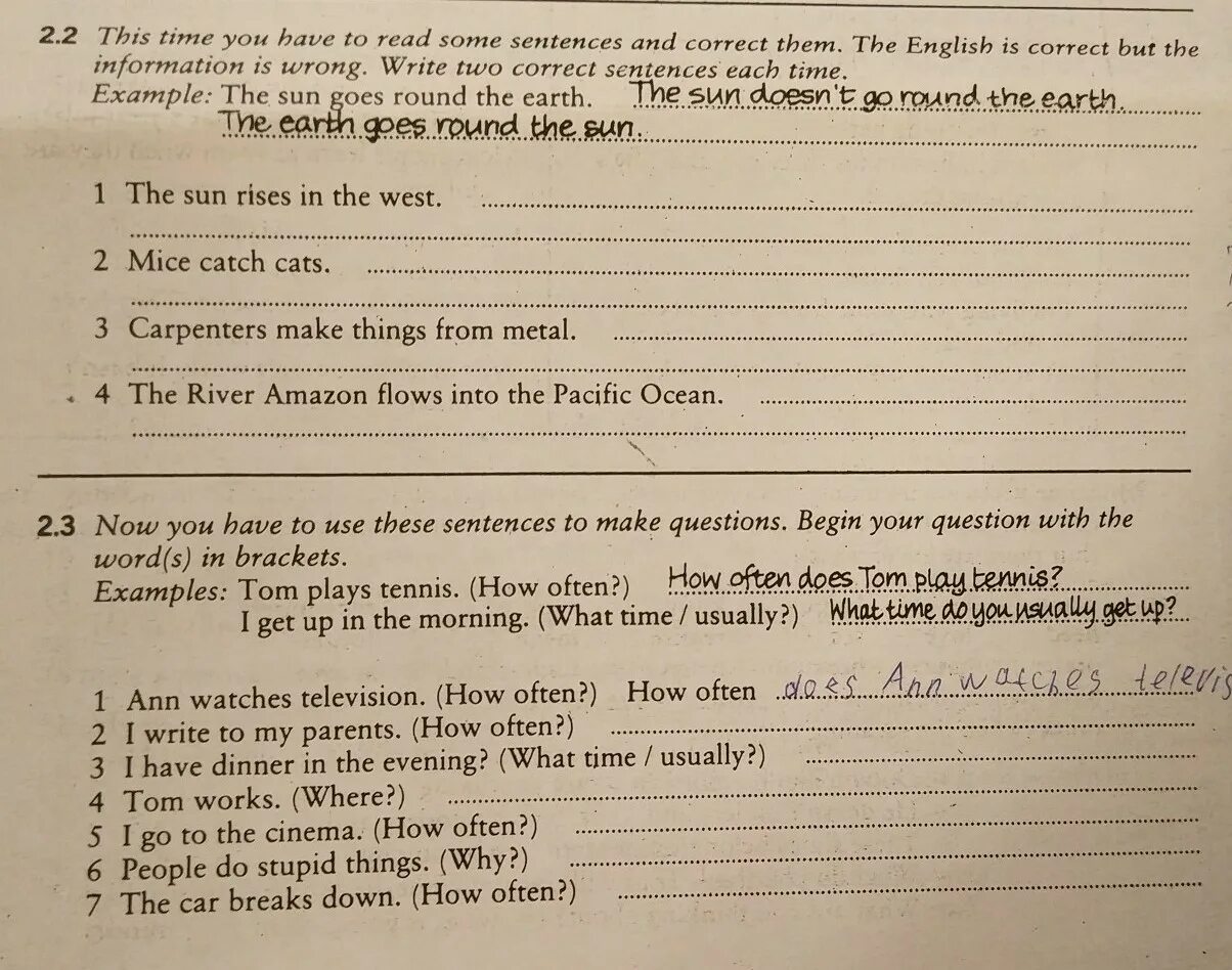 Make the sentences and read them. Write this sentence. Read these sentences. Read and correct the sentences. Read and correct the sentences ответ.