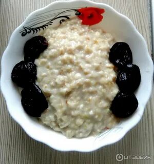 Каша с черносливом