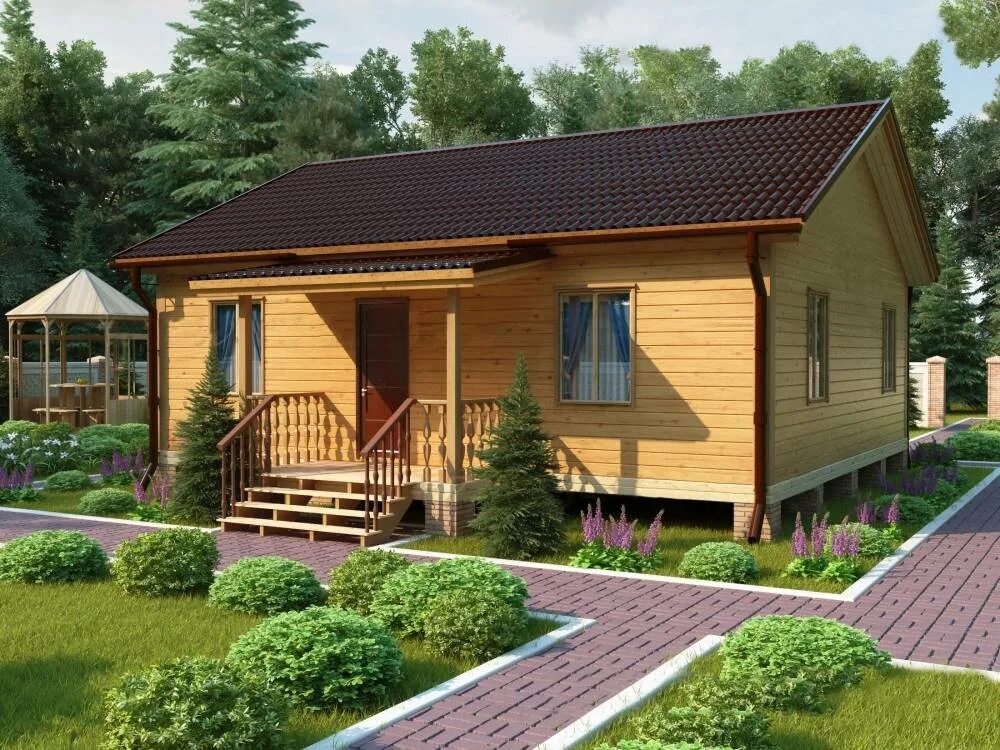 Каркасный дом дача одноэтажный. Одноэтажный дачный дом. проекты дачных домиков. домик из бруса. дачный домик из бруса.