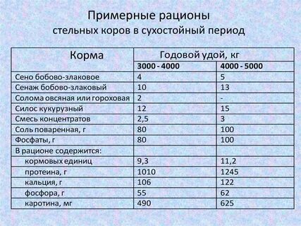 Сколько комбикорма корове