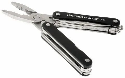 Мультитул Leatherman Squirt PS4, черный, 9 опций.