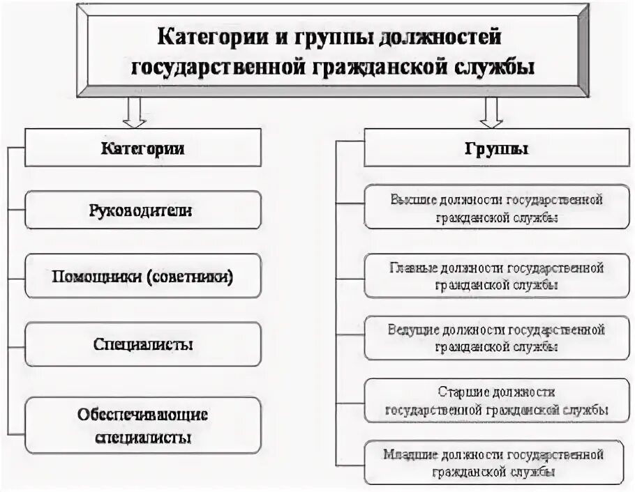 Должности гражданской службы подразделяются на категории и группы. Категории должностей государственной гражданской службы таблица. Классификация должностей гражданской службы (категории и группы). Классификация групп должностей государственной гражданской службы. Старшая группа должностей федеральной государственной гражданской службы