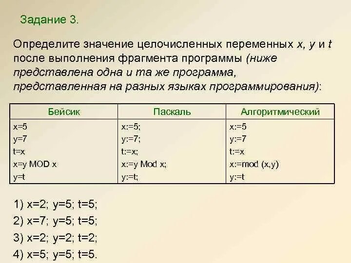 Z z div y. Определите значение целочисленных переменных. Определить значение целочисленной переменной. Определите значение переменных x и y. Определите значение целочисленных.