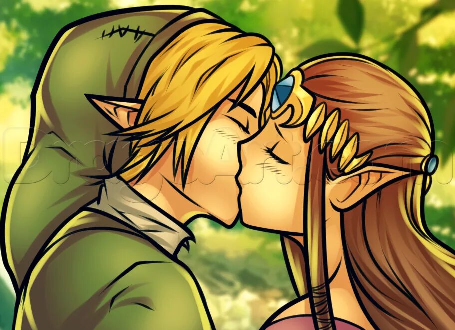 Step link. Линк и Зельда поцелуй. Zelda and link Kiss. Link x Zelda Kiss. Линк и Зельда любовь.