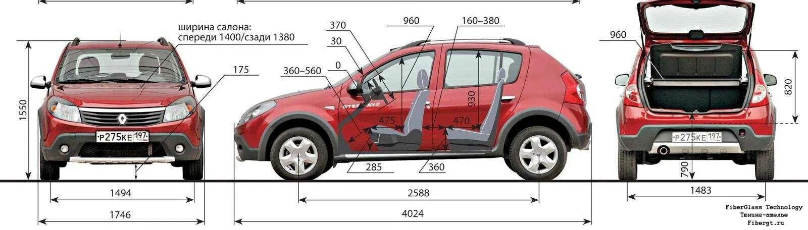 Степвей размер шин. Габариты renault sandero 2011. renault sandero габариты салона. габариты рено сандеро степвей 2025. габариты рено сандеро 2 поколения.