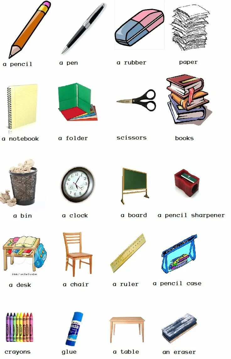 Classroom objects