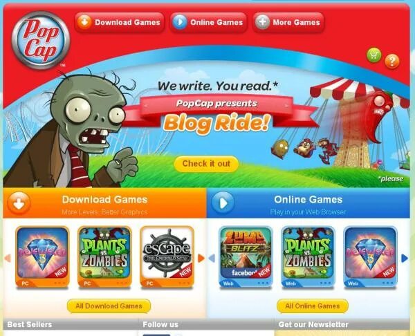 Popcap игры список